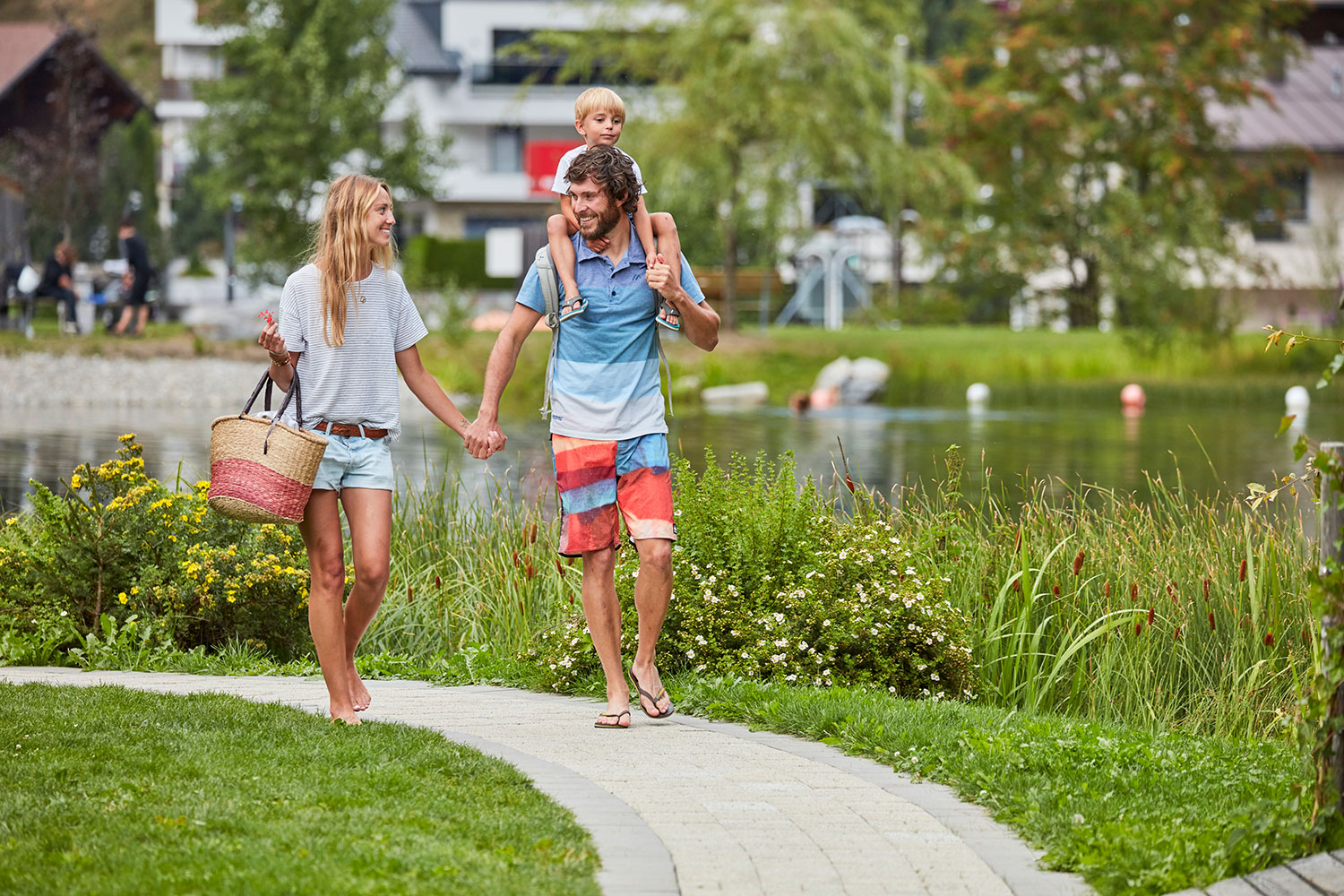Sommerurlaub mit Badesee