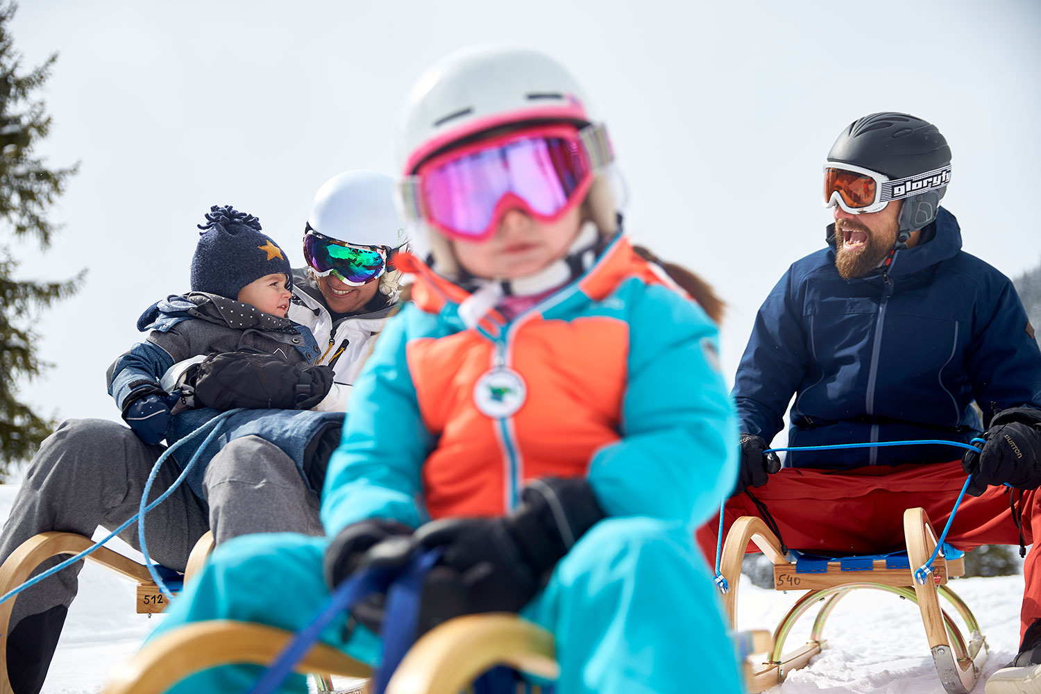 Rodelspaß beim Skiurlaub im Paznaun
